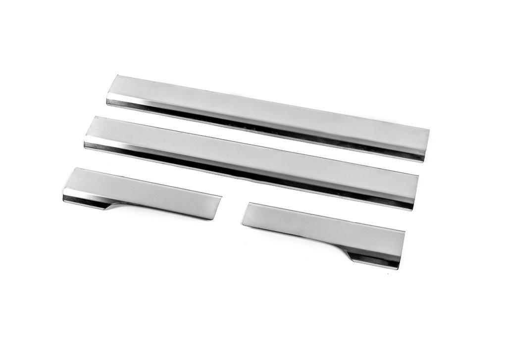 Накладки на внутренние пороги Carmos V2 для Chevrolet Aveo T250 2005-2011 гг. нержавеющая сталь Хром Накладки на внутренние пороги Carmos V2 для Chevrolet Aveo T250 2005-2011 гг. нержавеющая сталь Хром