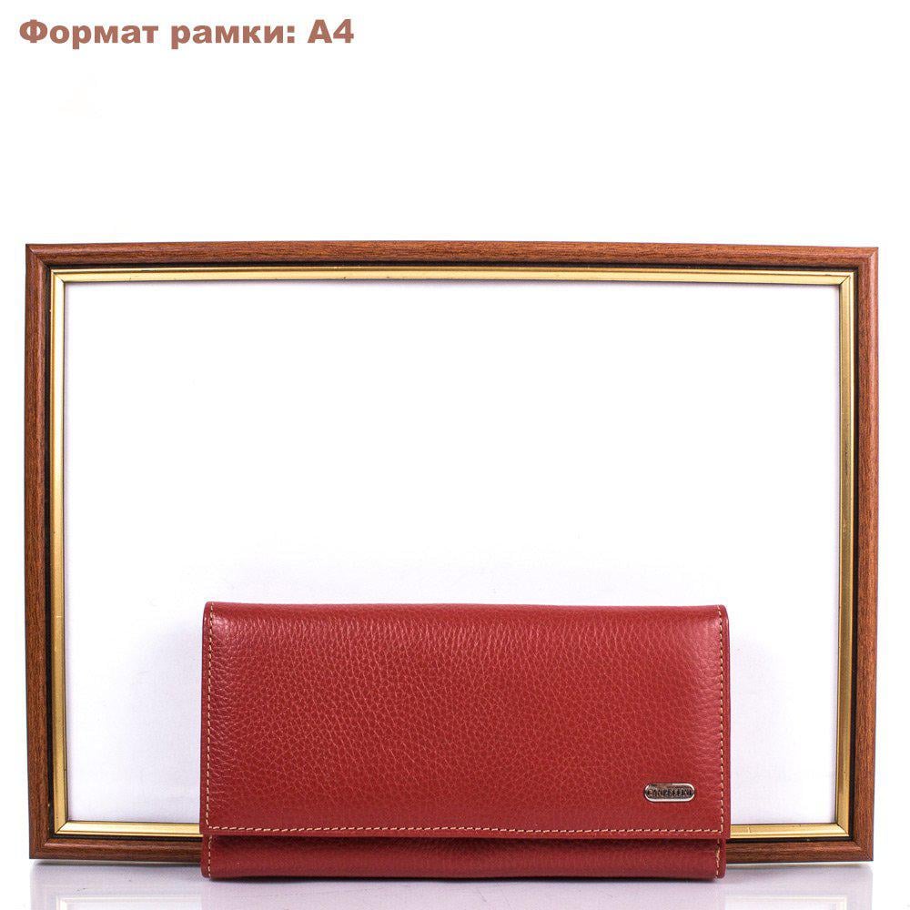 Кошелек женский кожаный CANPELLINI 8900 Красно-оранжевый - фото 8