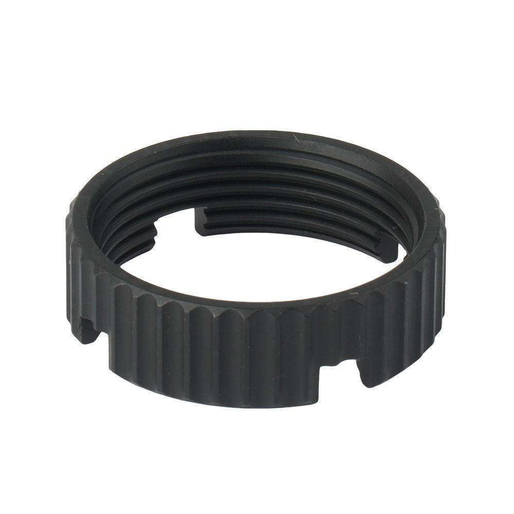 Гайка стопорная втулки обратного механизма для карабинов AR-15 Черный - фото 2 Гайка стопорная втулки обратного механизма для карабинов AR-15 Черный - фото 2