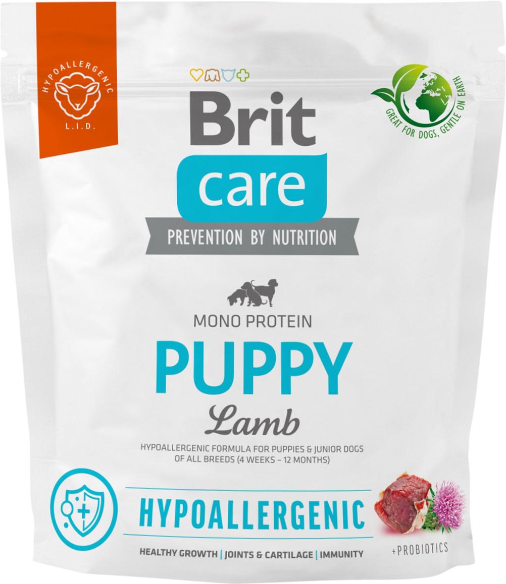 Корм для щенков Brit Care Dog Hypoallergenic Puppy с ягненком гипоаллергенный 1 кг (8595602558971)