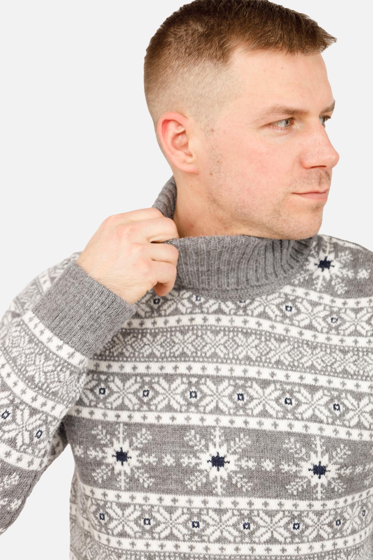 Светр чоловічий ЦБ-00263896 р. 46 Сірий (SKT001029860) - фото 2 Светр чоловічий ЦБ-00263896 р. 46 Сірий (SKT001029860) - фото 2