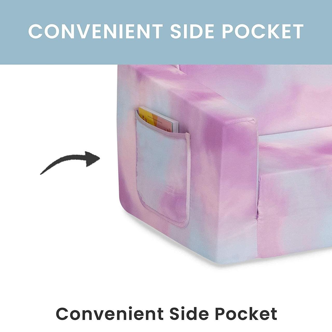 Раскладной диван-шезлонг 2в1 Розовый - фото 7