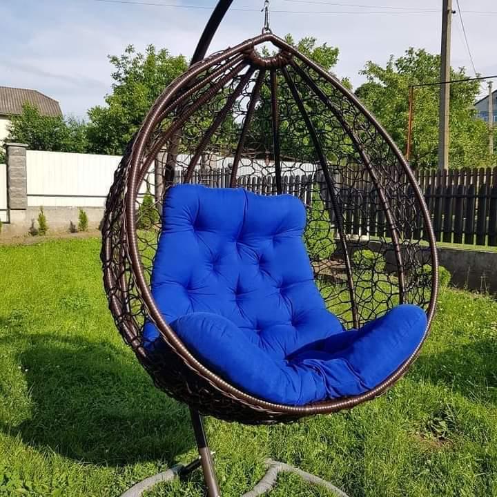 Крісло-кокон підвісне Синій/Коричневий (13484024)