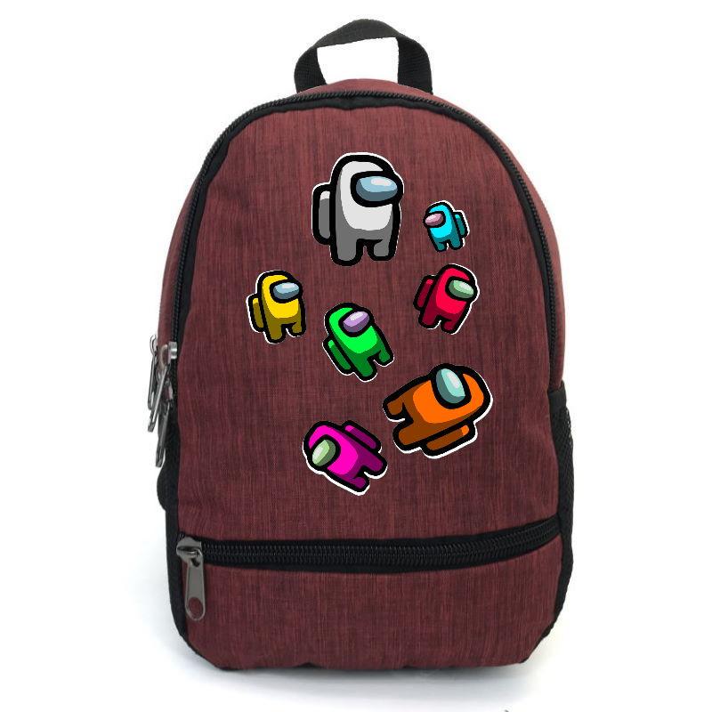 Школьный рюкзак подростковый Cappuccino Toys с принтом Among Us AMNG-0012 12,5 л Красный (1367213644)