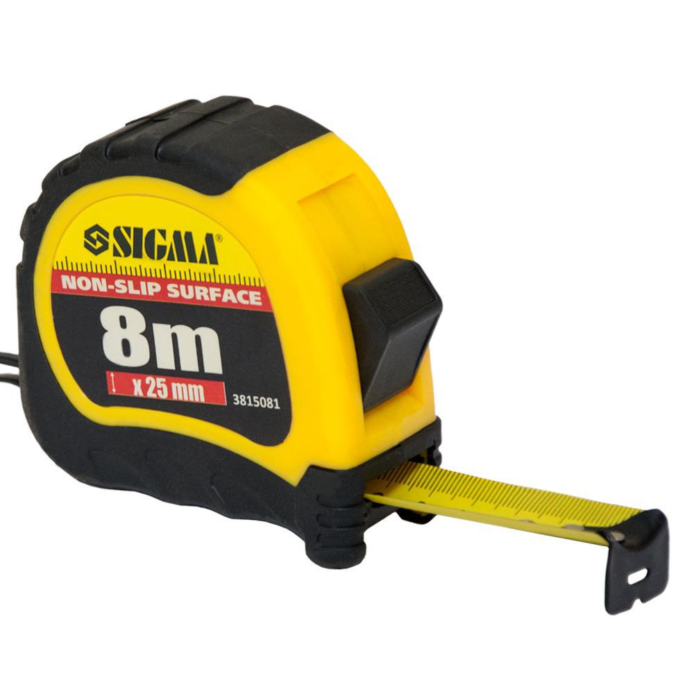 Рулетка Sigma Shiftlock 8 м 25 мм (3815081)