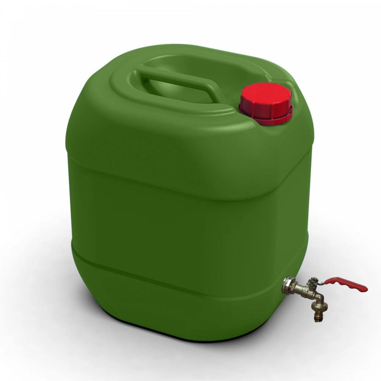 Канистра двухслойная техническая Litolan с латунным краном штабелируемая защита от УФ 20 л Хаки Канистра двухслойная техническая Litolan с латунным краном штабелируемая защита от УФ 20 л Хаки