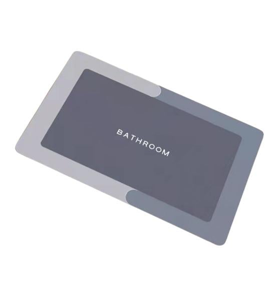 Килимок для ванної поглинаючий 59x39 см Grey (127444) Килимок для ванної поглинаючий 59x39 см Grey (127444)