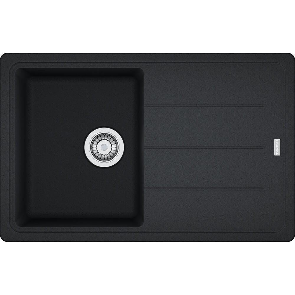 Мийка кухонна Franke 114.0258.040 гранітна прямокутна 780x500 мм Чорний (205206)