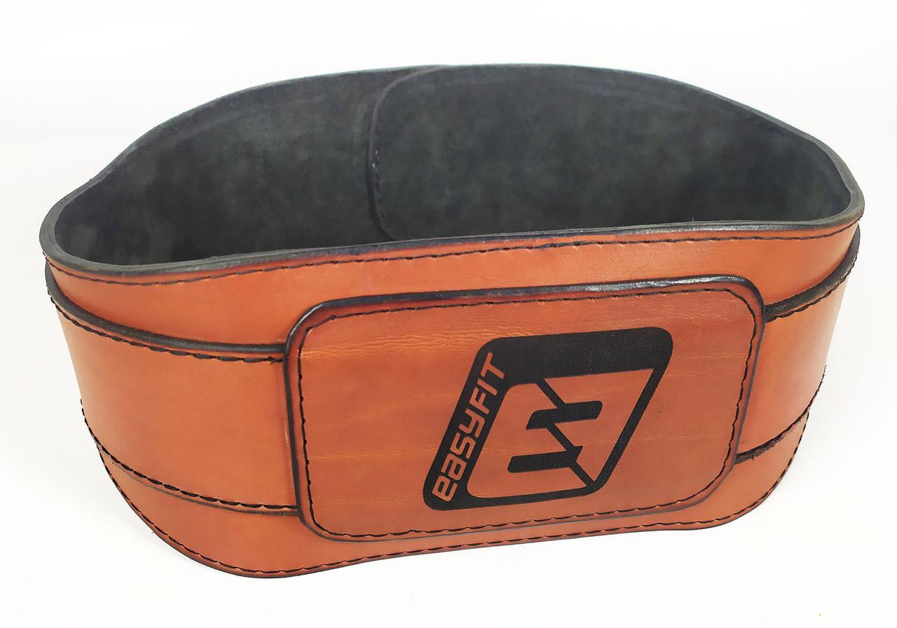 Пояс атлетичний EasyFit Training Belt L Коричневий - фото 1