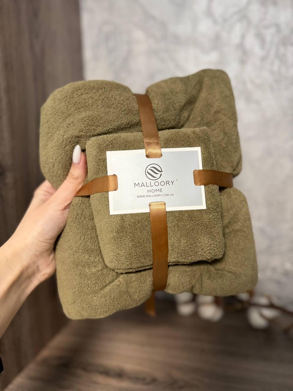 Рушники Лазня та обличчя мікрофібра 140х70/90х40 см 2 шт. Хакі (15348869) - фото 2 Рушники Лазня та обличчя мікрофібра 140х70/90х40 см 2 шт. Хакі (15348869) - фото 2