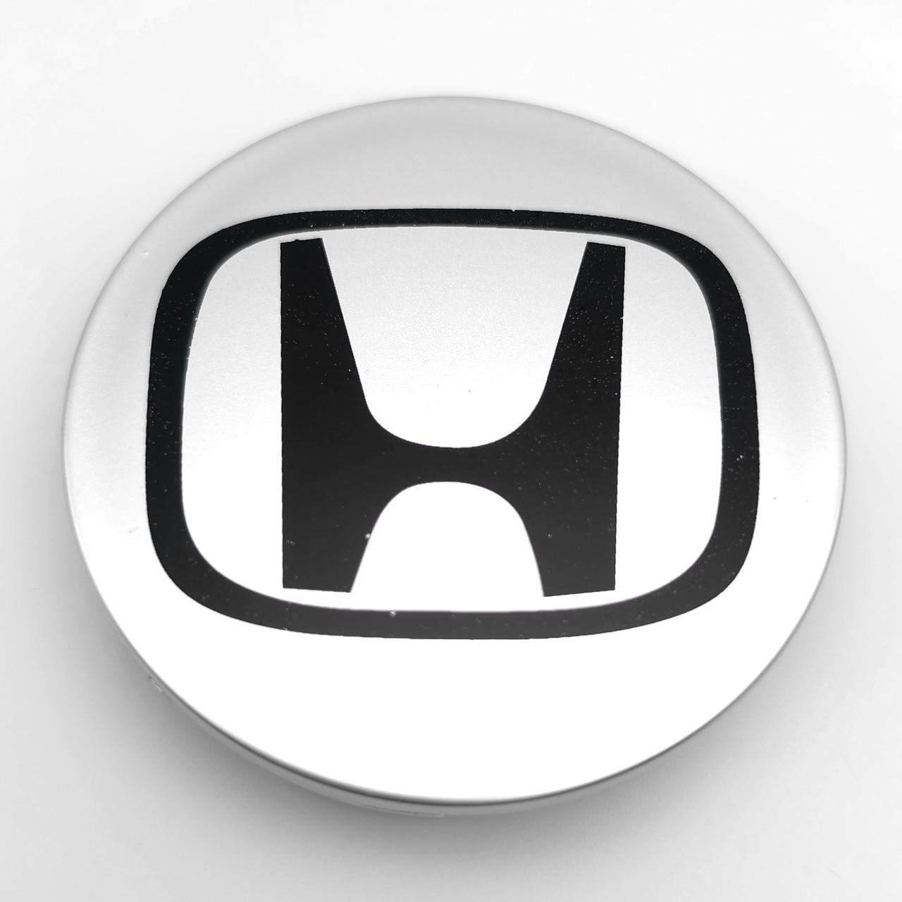 Колпачок заглушка ступицы колеса Honda 69 мм тип 2 Хром/Черный матовый (3008176825)