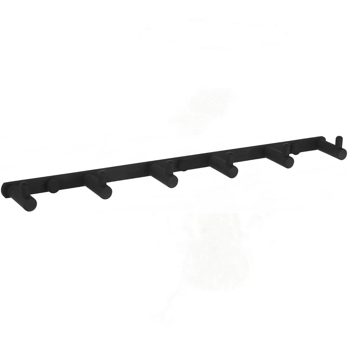 Планка с крючками для полотенец Mexen MEX-709166-70 шестерной Черный (194598)