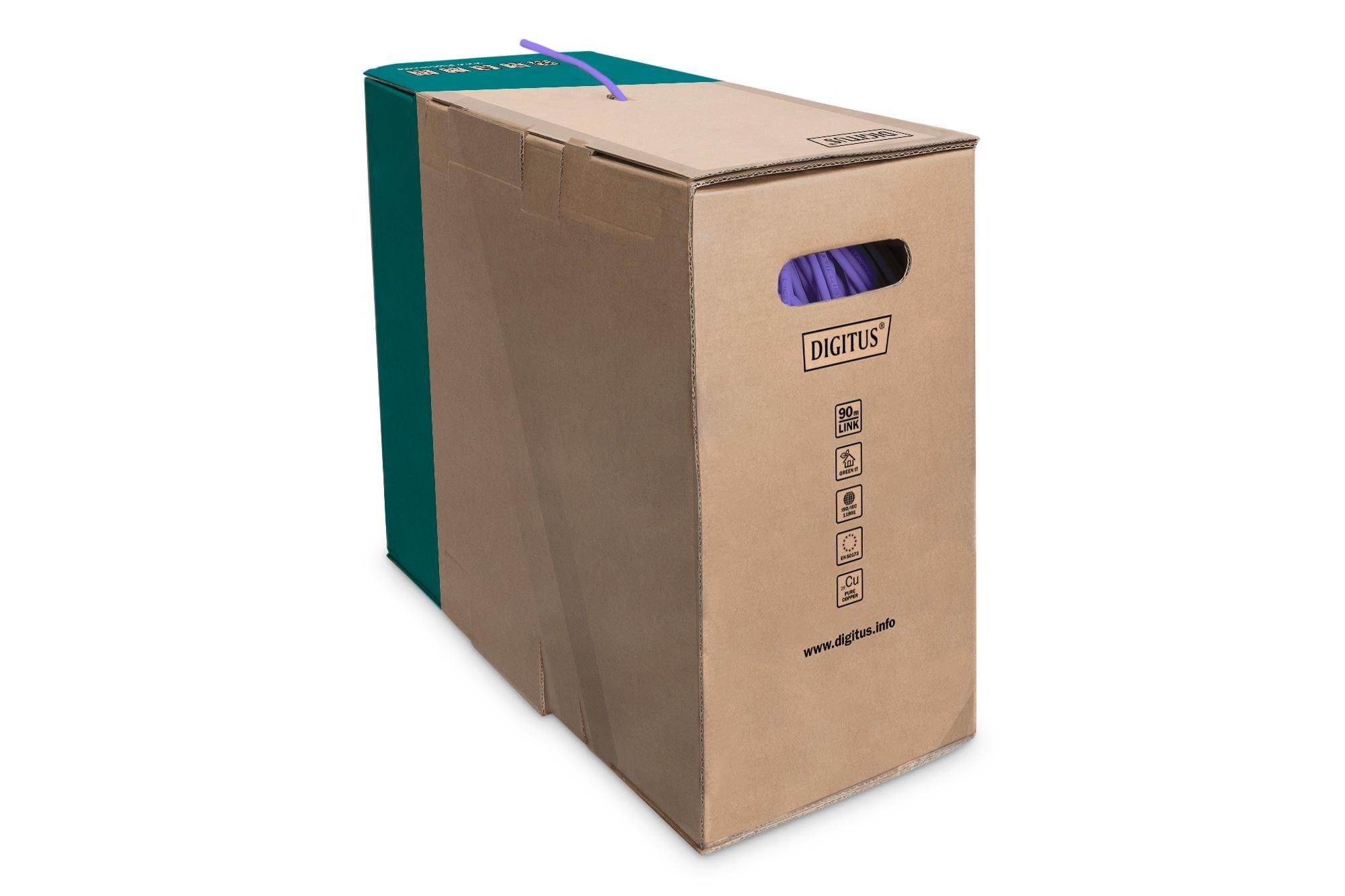 Кабель Digitus CAT.6 U-UTP AWG 23/1 LSZH-1 100 м Фіолетовий (ERC-DK-1613-VH-1) - фото 12