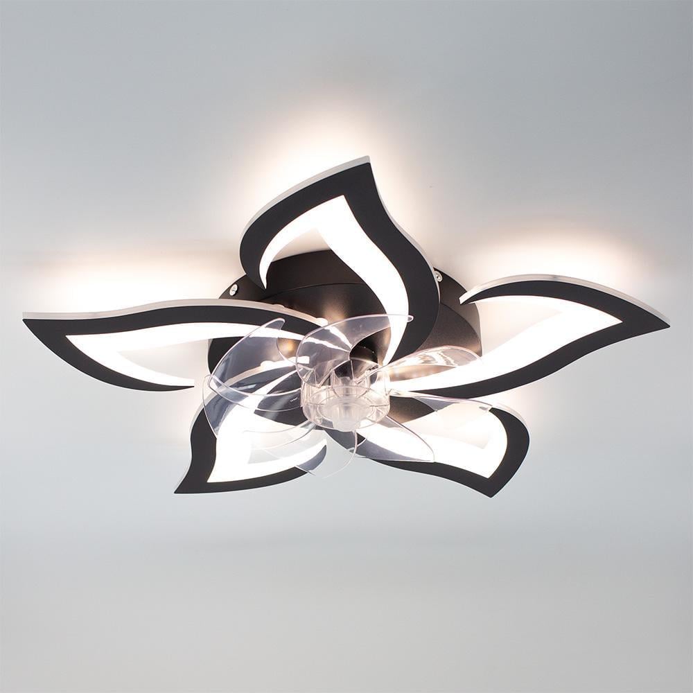 Люстра світлодіодна з вентилятором ESLLSE FAN ELLA 72 Вт/18 Вт 680x120 мм Чорний (141-10581-01)