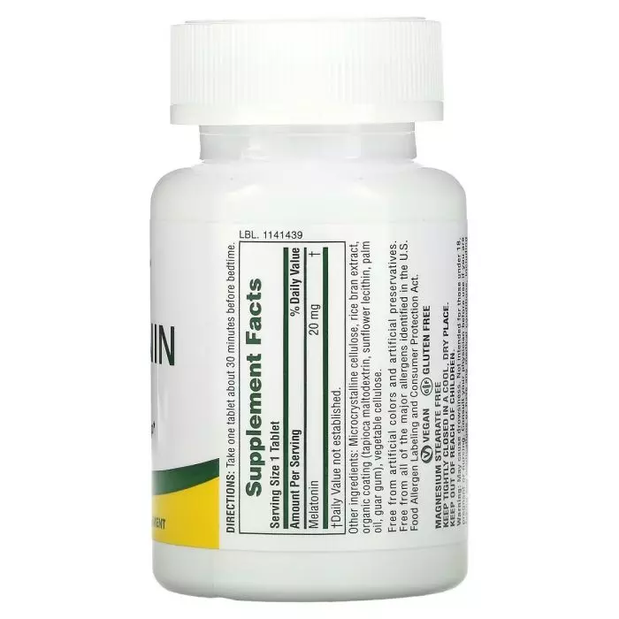 Мелатонін швидкодіючий Natures Plus Fast Acting Melatonin 20 мг 90 таблеток (NTP47628) - фото 2