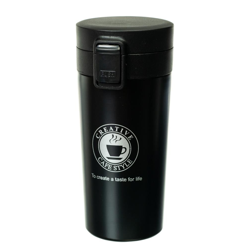 Термос Elisey Латте 380 мл Черный (8713-005)