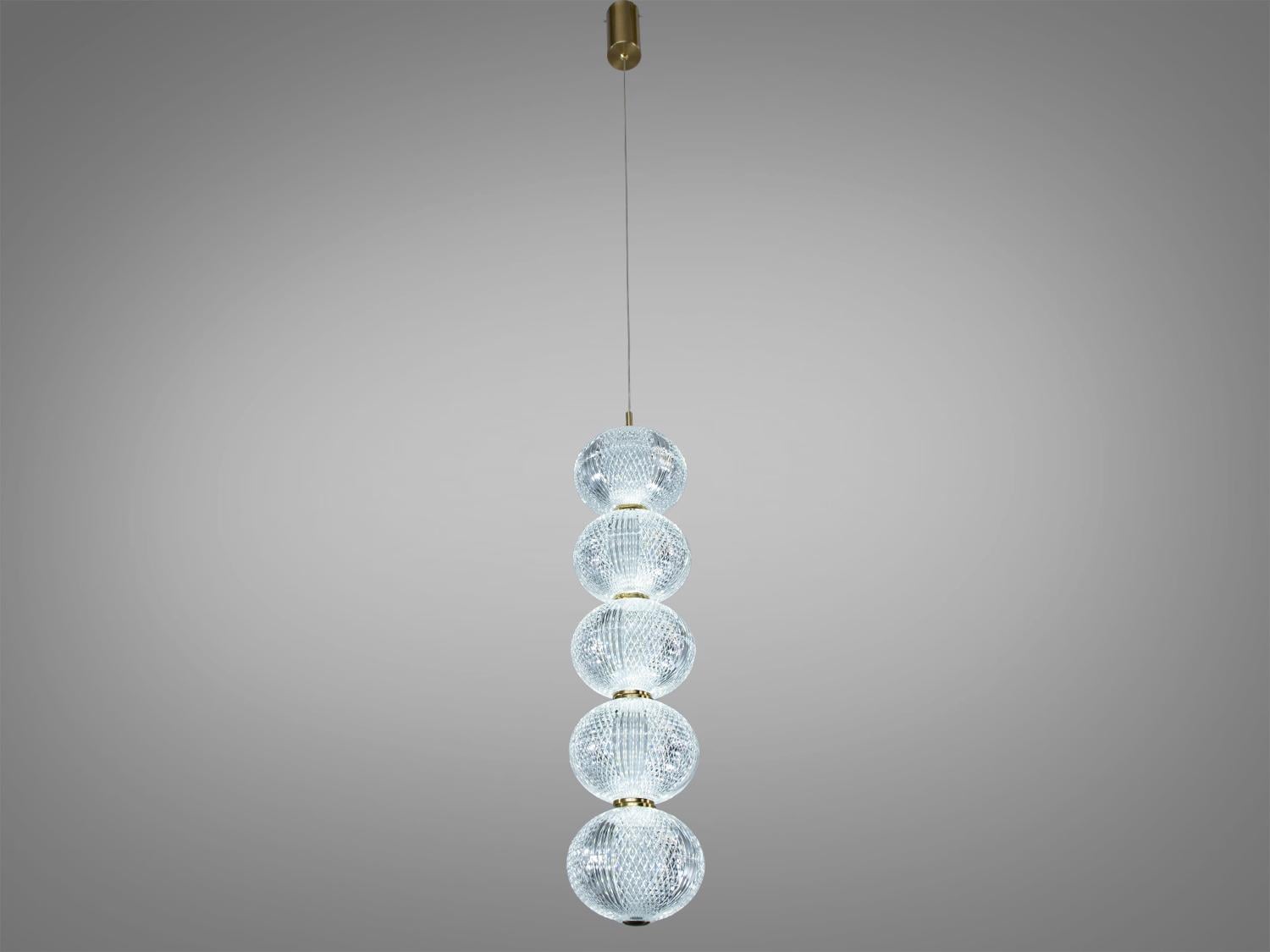 Подвес светодиодный Diasha 5 шаров 16W Золотой (D221205-5)