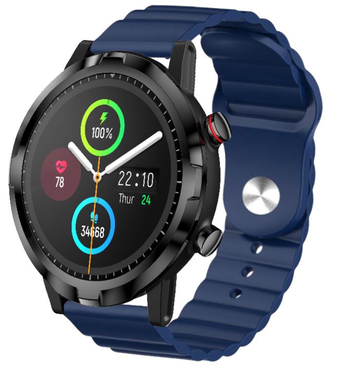 Ремешок Wave для Haylou Smart Watch RT LS05S 22 мм Dark Blue (23209-5D)