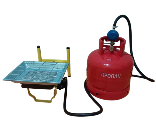 Комплект газовий з балононом/нагрівачем/редуктором/шлангом 15 л 2,9 кВт 2 м (20079113) - фото 8