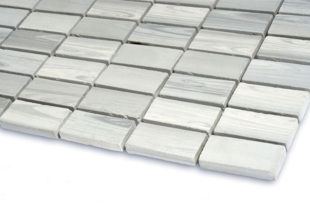 Мозаика керамогранитная Kotto Ceramica MI7 23460102C 300x300x7 мм/прямоугольник 23x46 мм Grigio Freddo