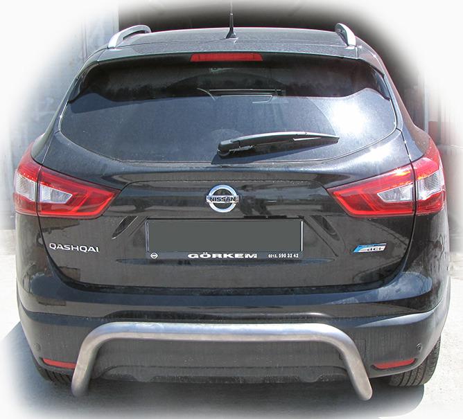 Задняя дуга AK007-2 CAN для Nissan Qashqai 2014-2021 гг. нержавеющая сталь Хром