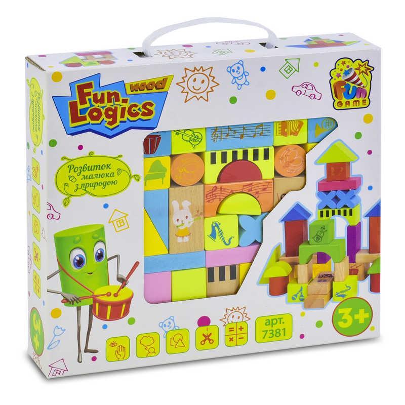 Конструктор Fun Game 33 детали деревянный 7381