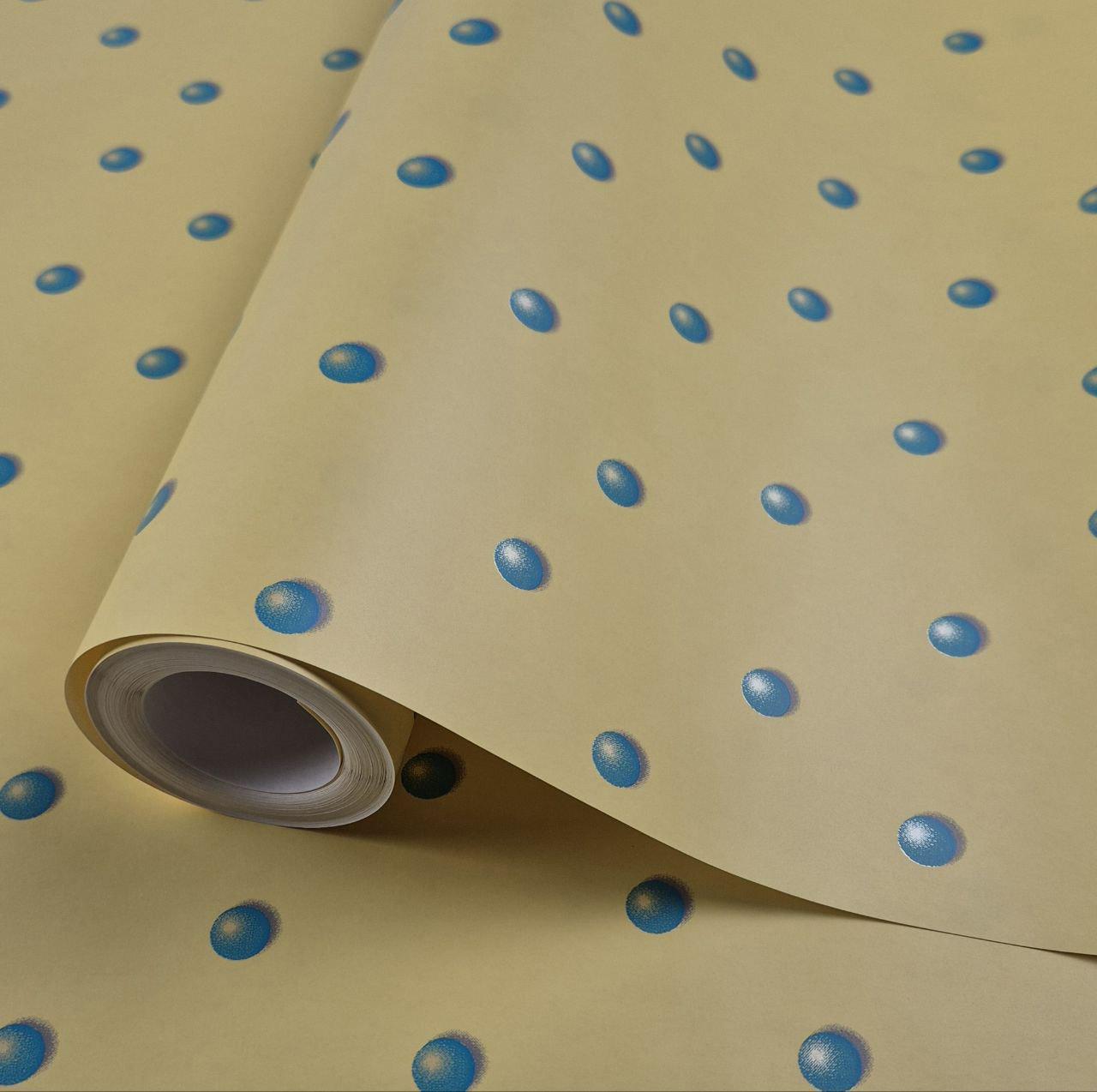 Шпалери вінілові флізелінові Marburg 54107 0,53х10,05 м Жовто-блакитний (30658489)