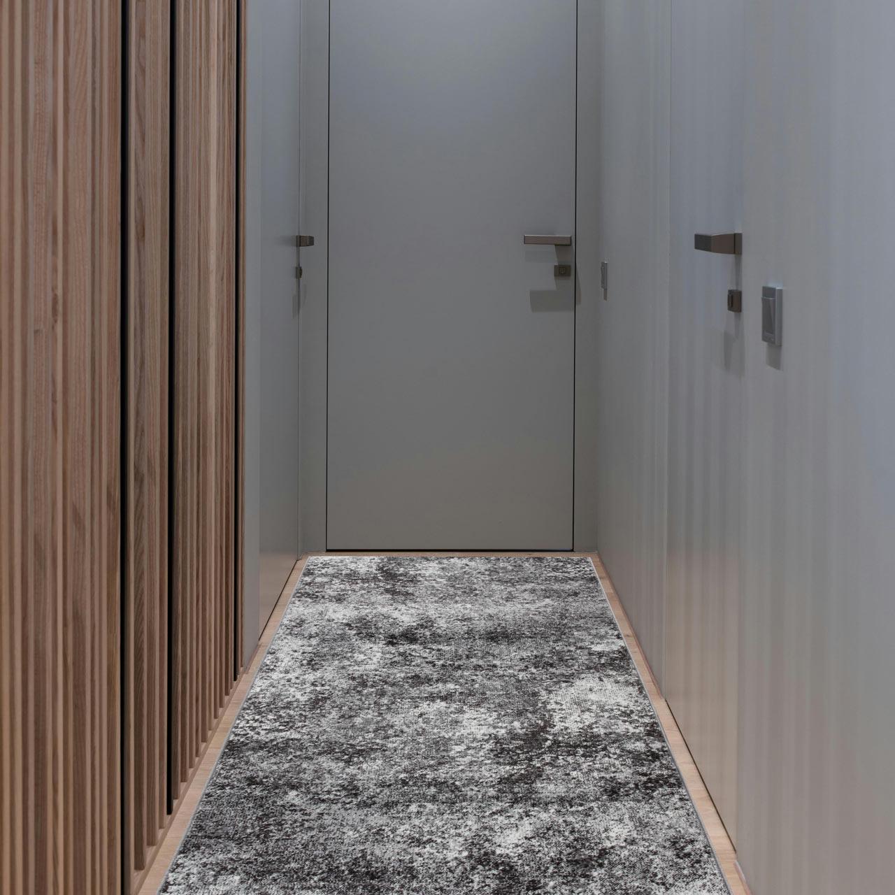 Ковер с низким ворсом DAKARIA Fayno Run 7145/690 2x2 м Серый (00-00017740) - фото 5 Ковер с низким ворсом DAKARIA Fayno Run 7145/690 2x2 м Серый (00-00017740) - фото 5