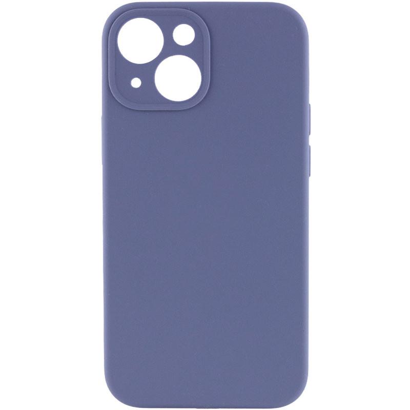Протиударний чохол Silicone Case Full Camera Protective (AA) NL для Apple iPhone 13 (6.1") Сірий / Lavender Gray