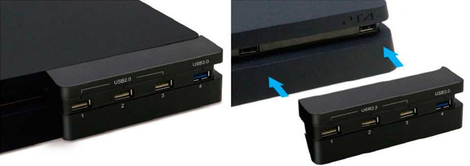 USB Hub на 4 порти  Dobe PS4 Slim для Play Station 4 - фото 7