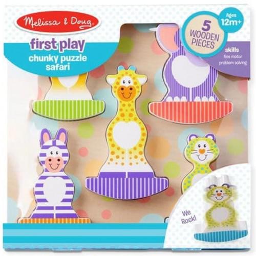 Развивающая игрушка Melissa&Doug формовой пазл качалка Сафари (MD1886) Развивающая игрушка Melissa&Doug формовой пазл качалка Сафари (MD1886)