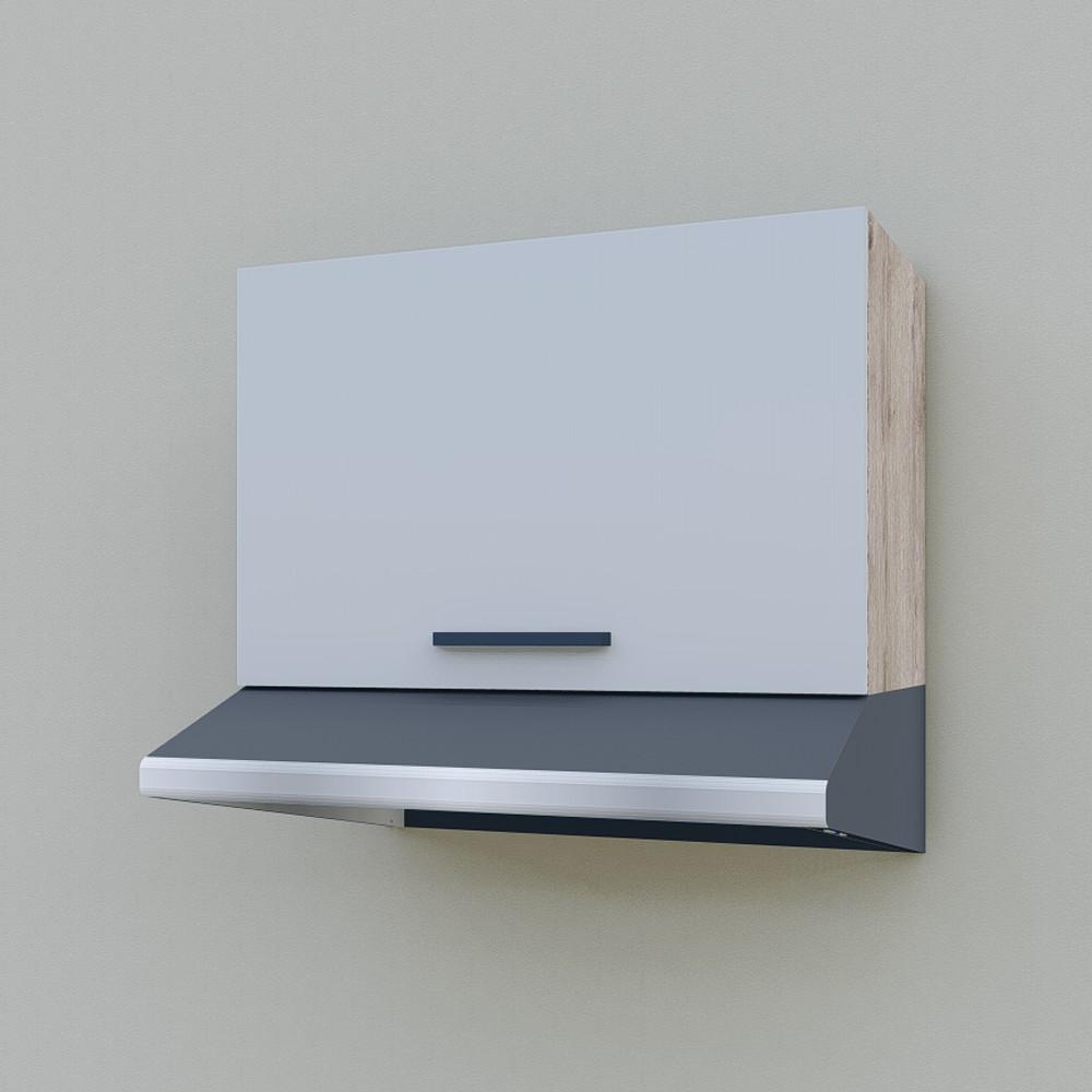 Шкаф навесной Opendoors МП2 для кухни под вытяжку 600 мм Светлый серый/Аликанте (МП2/14) - фото 2 Шкаф навесной Opendoors МП2 для кухни под вытяжку 600 мм Светлый серый/Аликанте (МП2/14) - фото 2