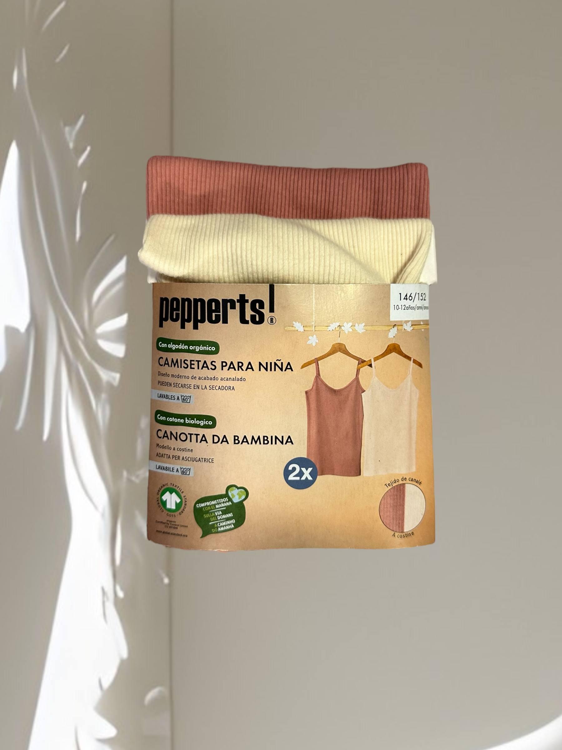 Майка Pepperts 2 шт. 10/12 лет 146-152 см Розовый/Бежевый