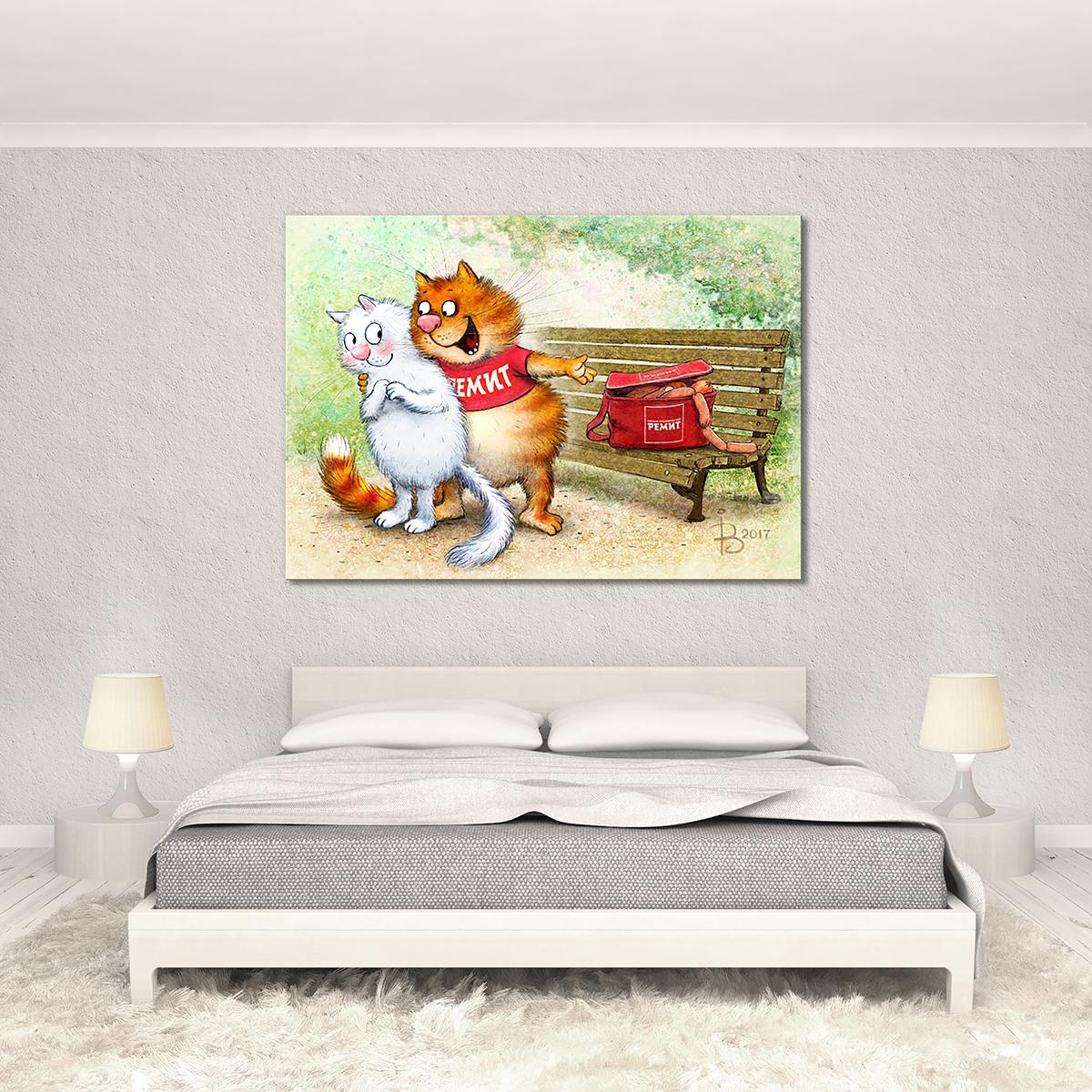 Модульная картина Угощаю 1 модуль 70x105 см (_rinaz_20172224012)