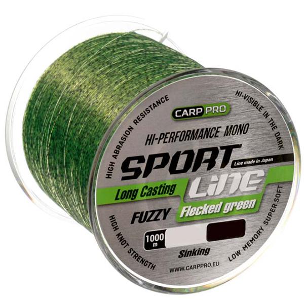 Леска Carp PRO Sport Line Flecked 1000 м 0,235 мм Green (CP2410-0235)