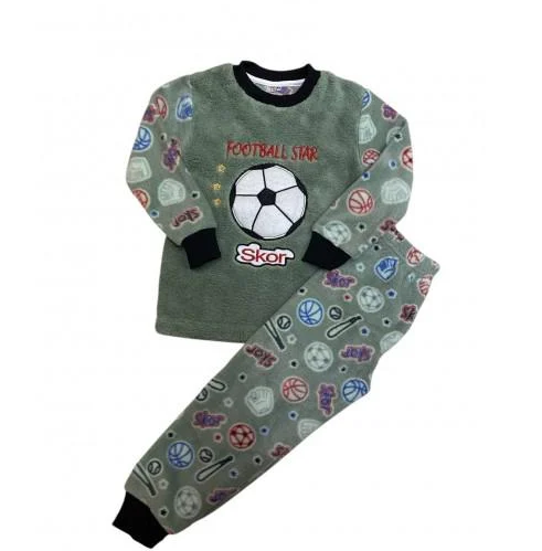 Пижама для мальчика теплая полар флис BAYKAR Mini Moon Football Star 116 см Оливковый (6155) Пижама для мальчика теплая полар флис BAYKAR Mini Moon Football Star 116 см Оливковый (6155)