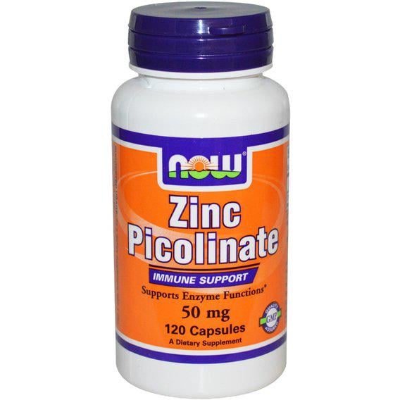 Микроэлемент Цинк NOW Foods Zinc Picolinate 50 mg 120 Caps (NOW-01552)