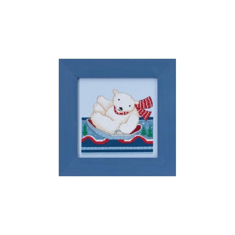 Набор для вышивания крестиком Mill Hill DM301713 Polar Slide (23337)