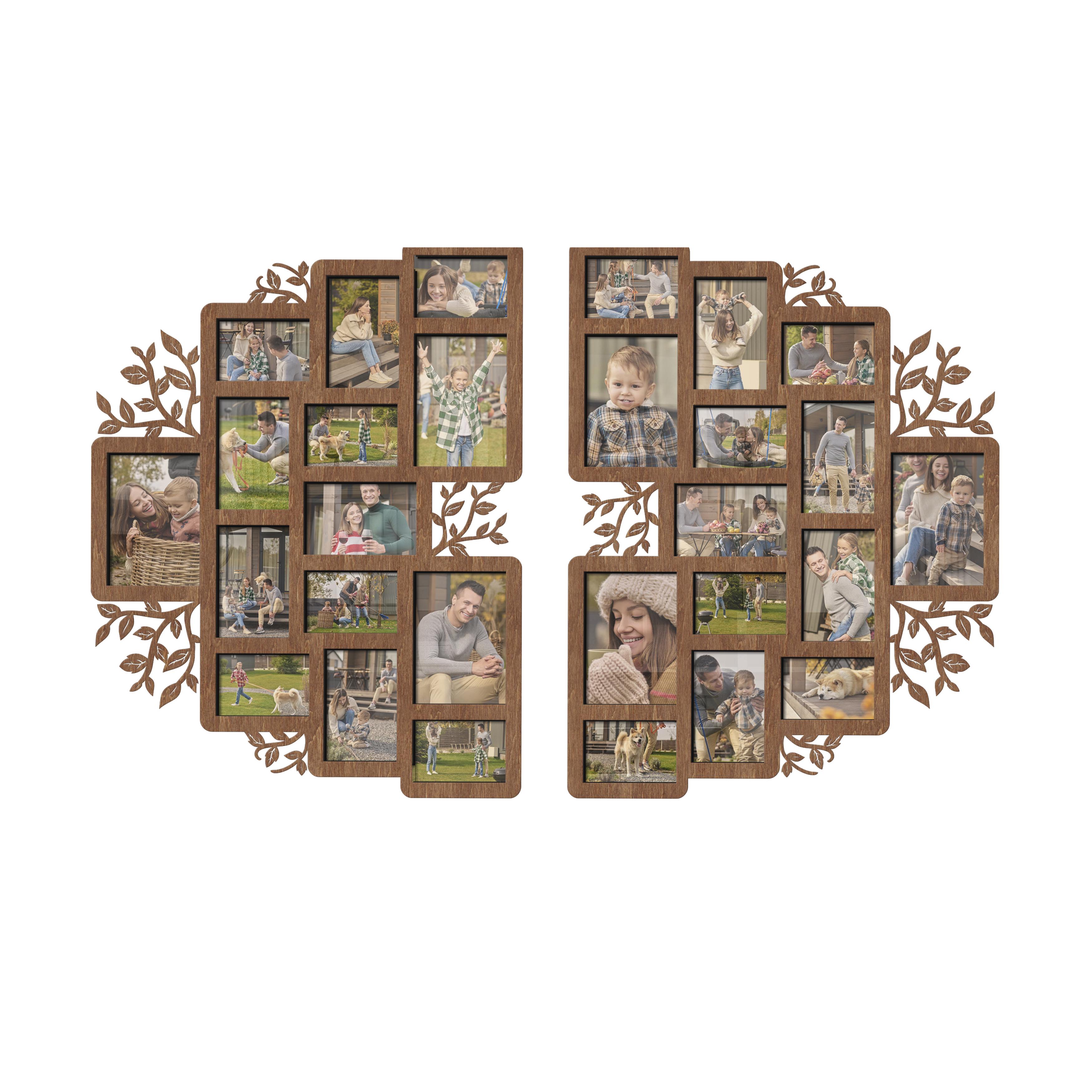 Фото-колаж The Frame Depot Сімейне дерево на 28 фото Коричневий (decor_inside_trees_2_parts_l-2) - фото 1 Фото-колаж The Frame Depot Сімейне дерево на 28 фото Коричневий (decor_inside_trees_2_parts_l-2) - фото 1