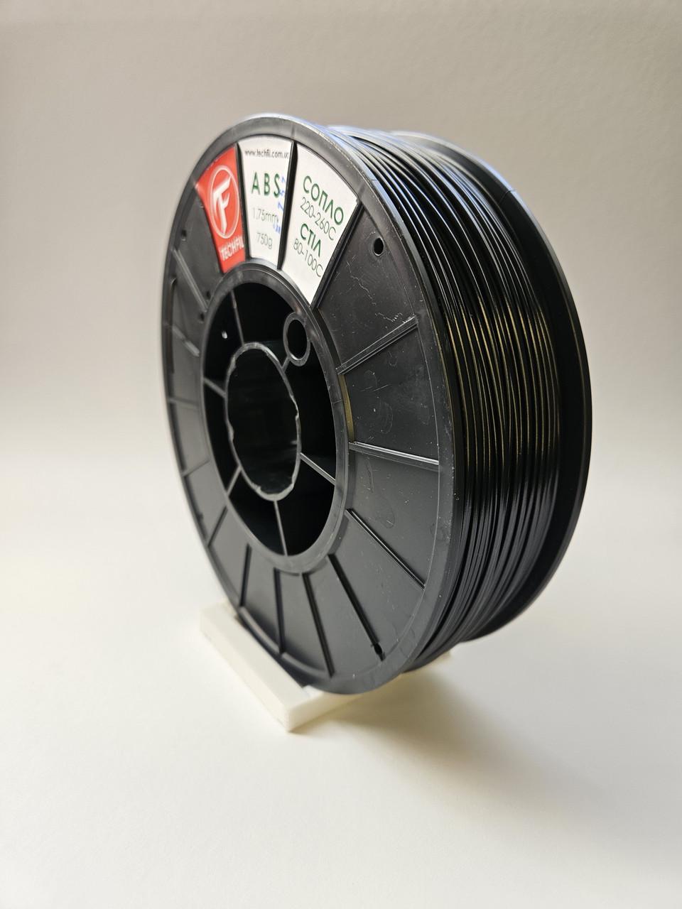 Нить для 3D печати ABS Techfil марка 757 1,75 мм Черный