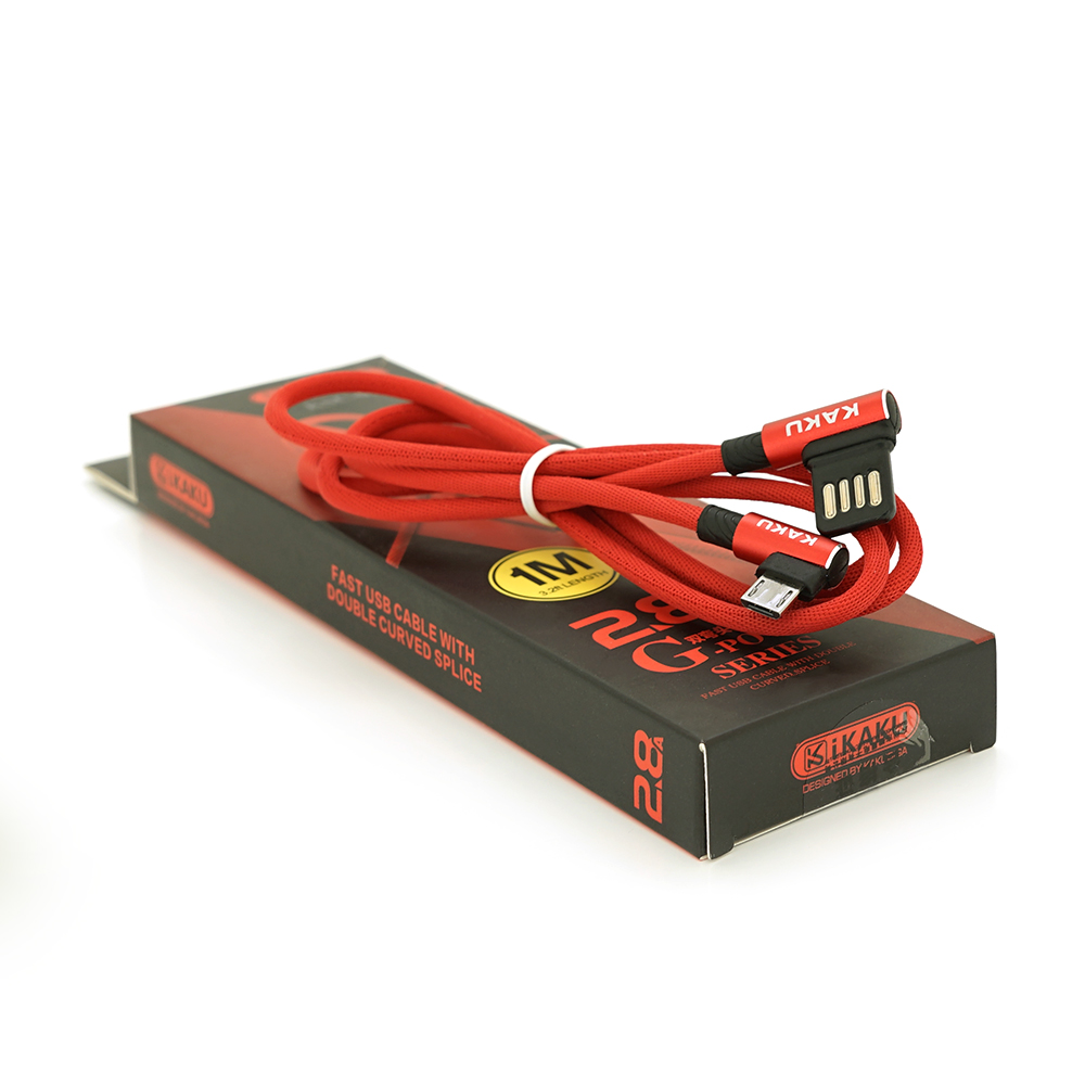 Кабель iKaku KSC-028 JINDIAN micro USB 2,4А 1 м Красный (26808)