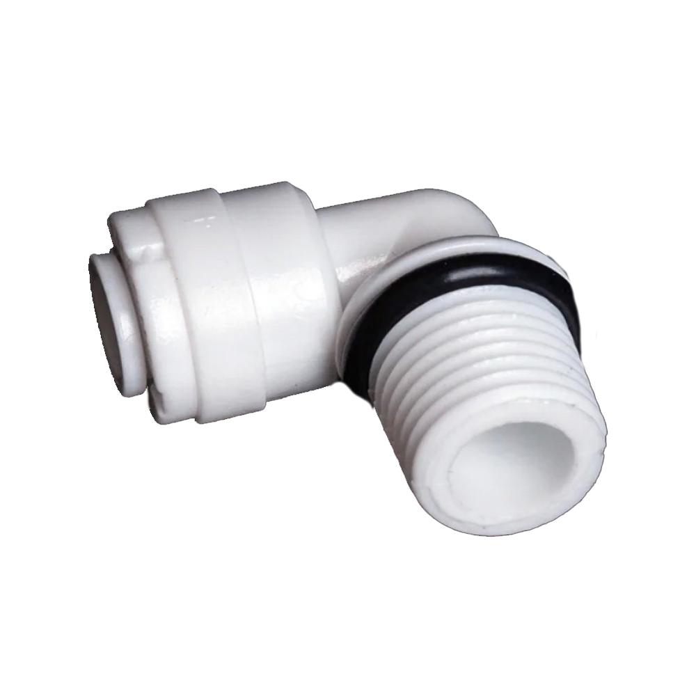 Фитинг 1/4" наружная резьба -1/4" OD трубка угловая