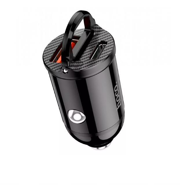 Зарядное устройство автомобильное Hoco NZ2 Link PD30W/QC3.0 Black