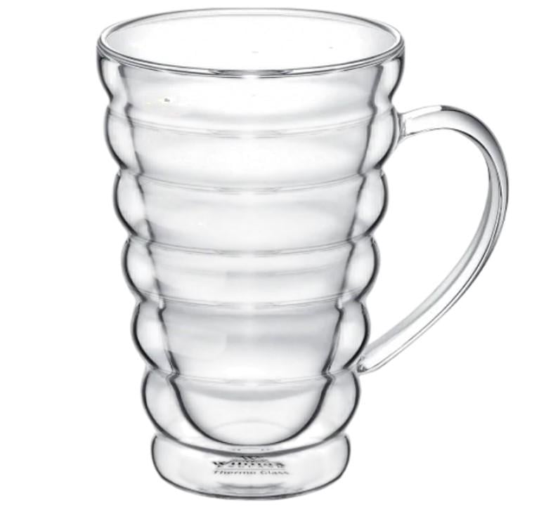 Склянка конусна Wilmax Thermo з подвійним дном 300 мл Склянка конусна Wilmax Thermo з подвійним дном 300 мл