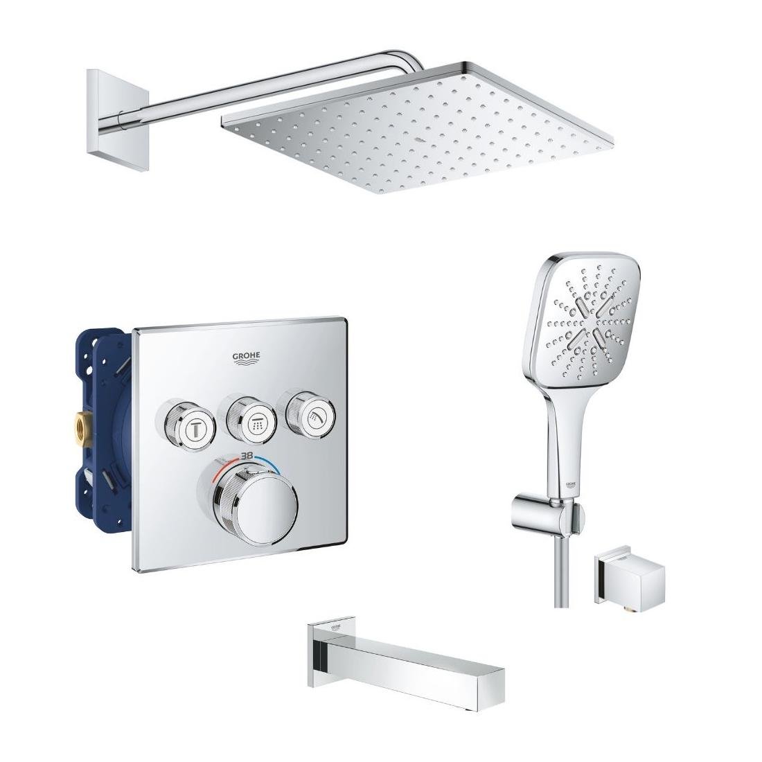 Комплект для душа/ванны Grohe Grohtherm Smartcontrol Хром (UA26405SC2)