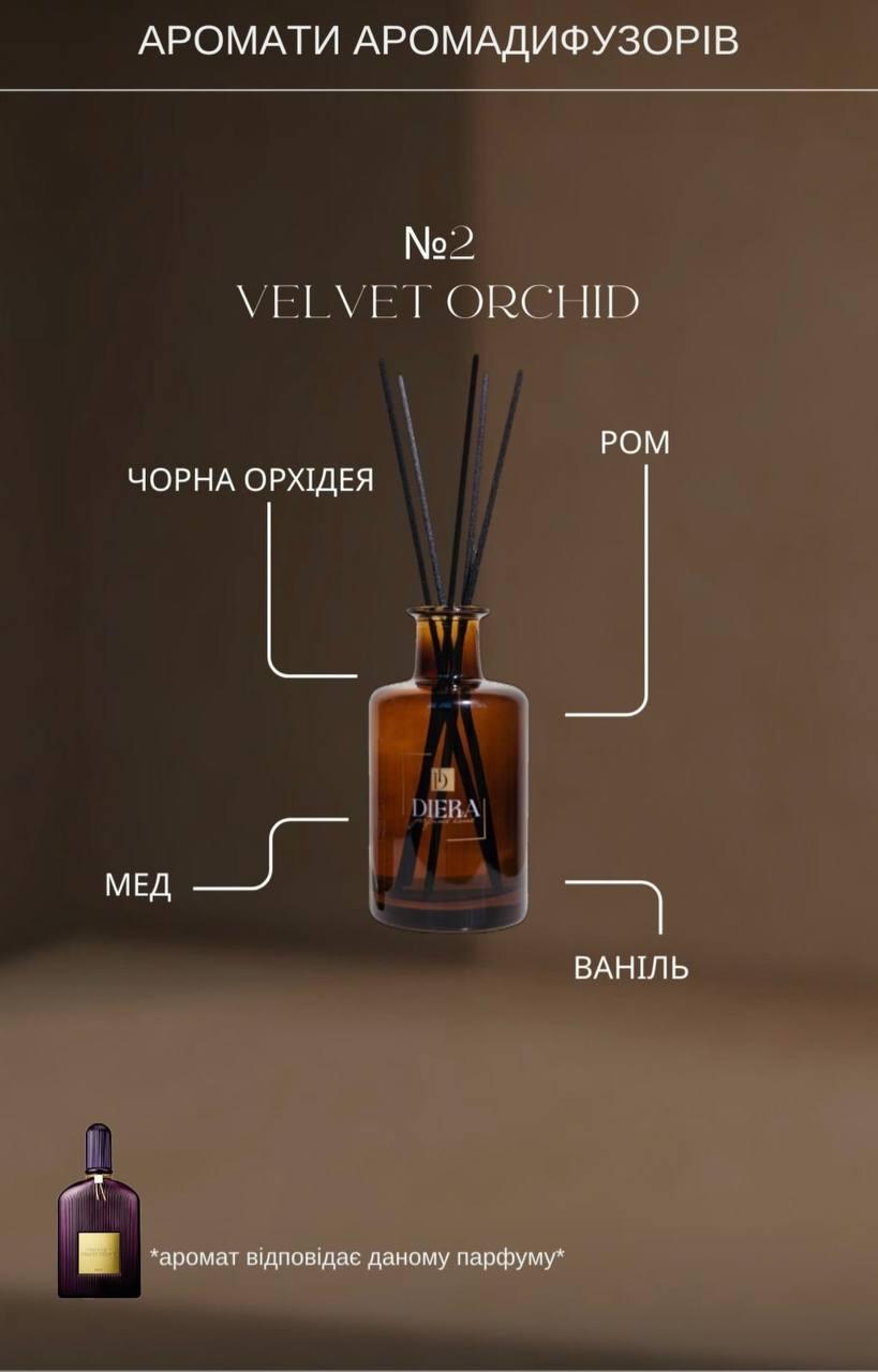 Аромадиффузор парфюмированный Diera perfume home №2 VELVET ORCHID (TA0097) - фото 2 Аромадиффузор парфюмированный Diera perfume home №2 VELVET ORCHID (TA0097) - фото 2