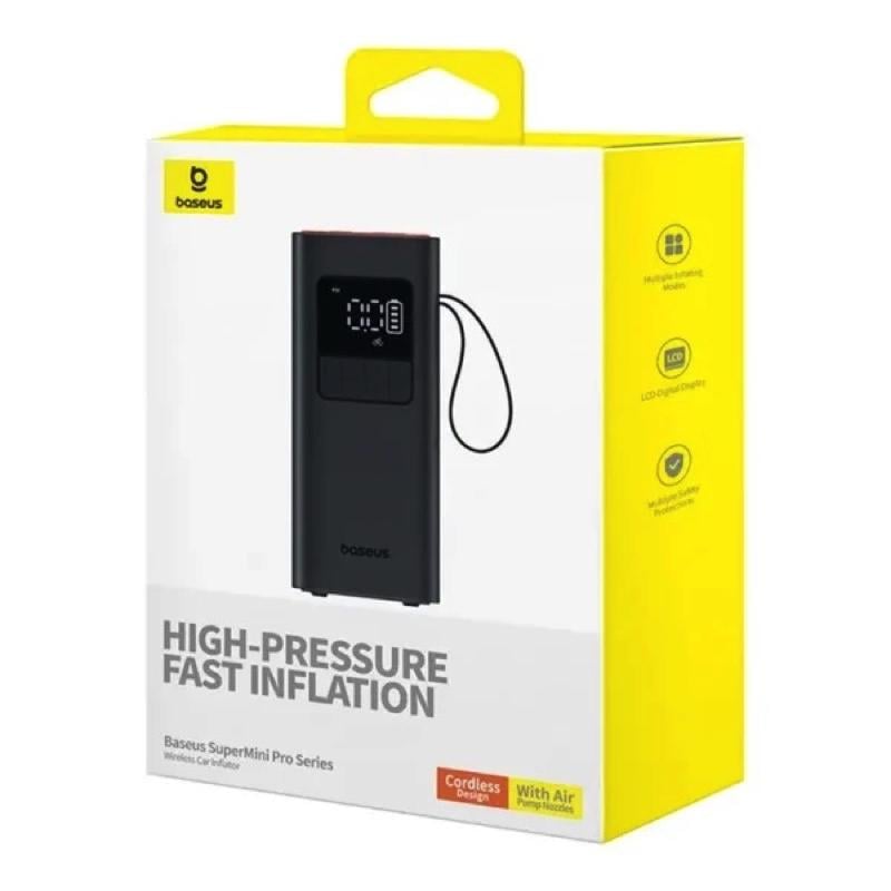 Насос автомобільний BASEUS Super Mini Pro Black (C11159300111-00)