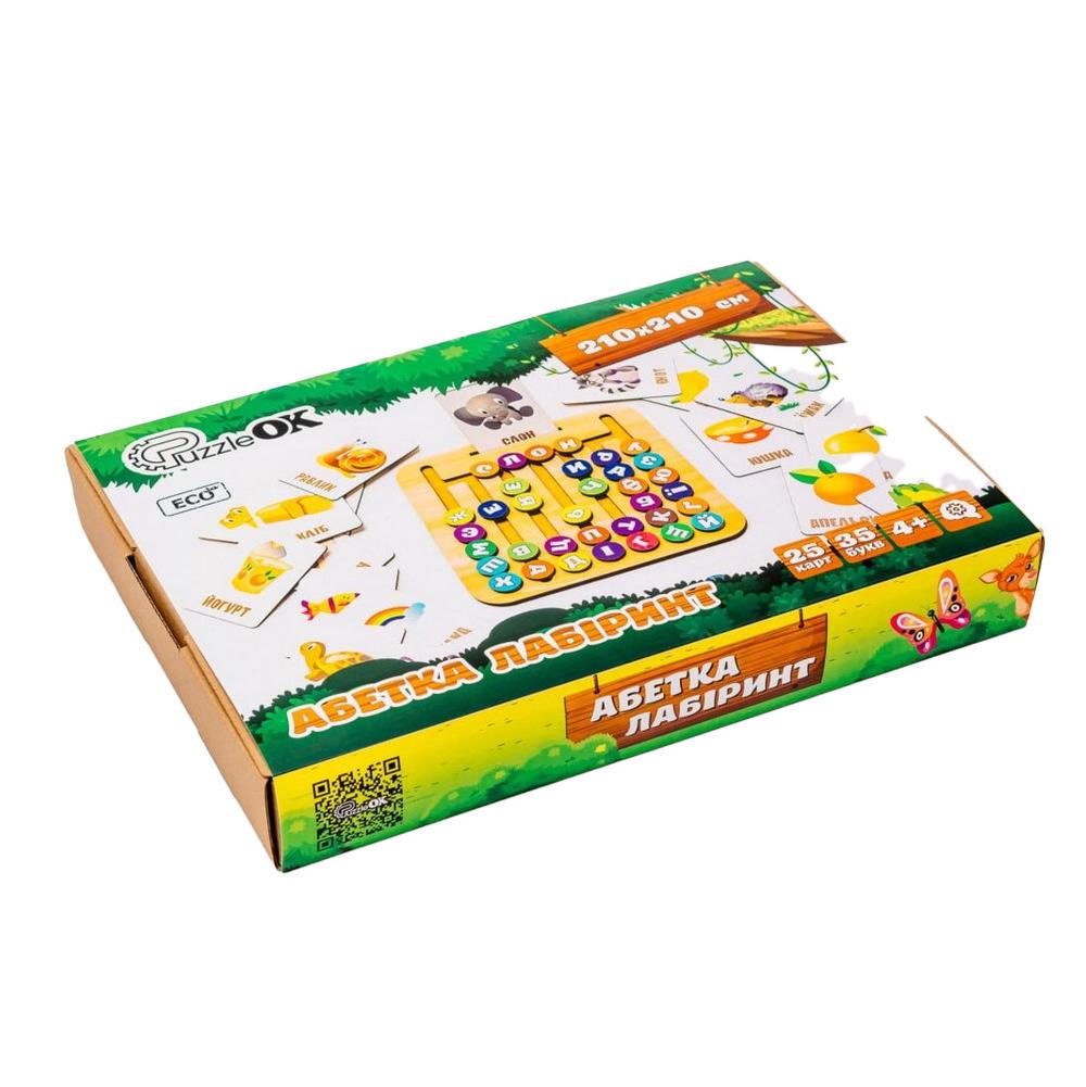 Настольная игра PuzzleOK Азбука лабиринт Разноцветный (SR-113-N-288) - фото 4 Настольная игра PuzzleOK Азбука лабиринт Разноцветный (SR-113-N-288) - фото 4