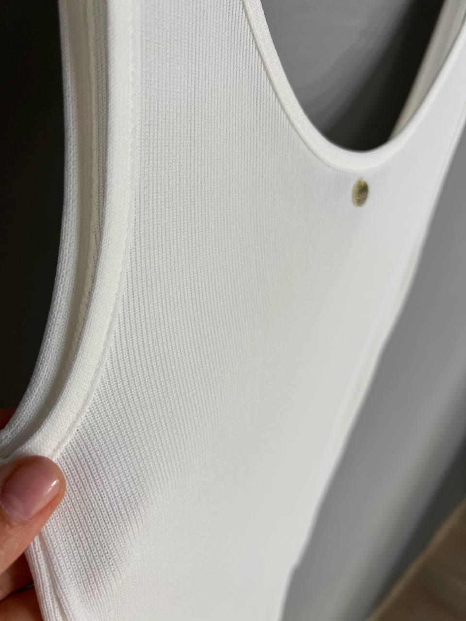 Майка женская A-N 2295 в рубчик с кулоном OS Белый (26404730) - фото 4 Майка женская A-N 2295 в рубчик с кулоном OS Белый (26404730) - фото 4