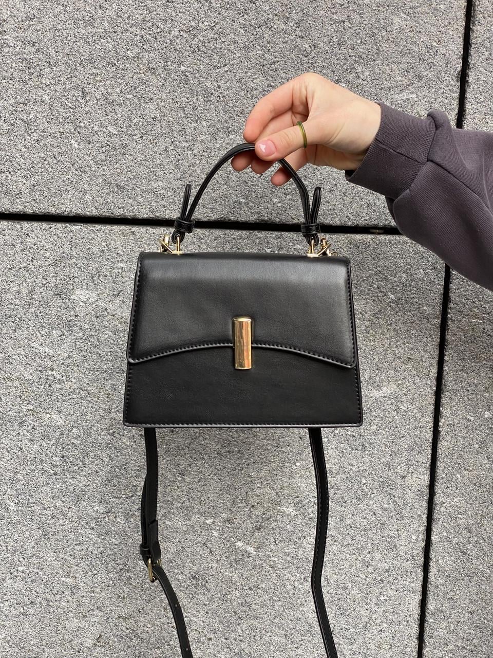 Жіноча сумка 6117 через плече крос-боді Чорний (18243000)